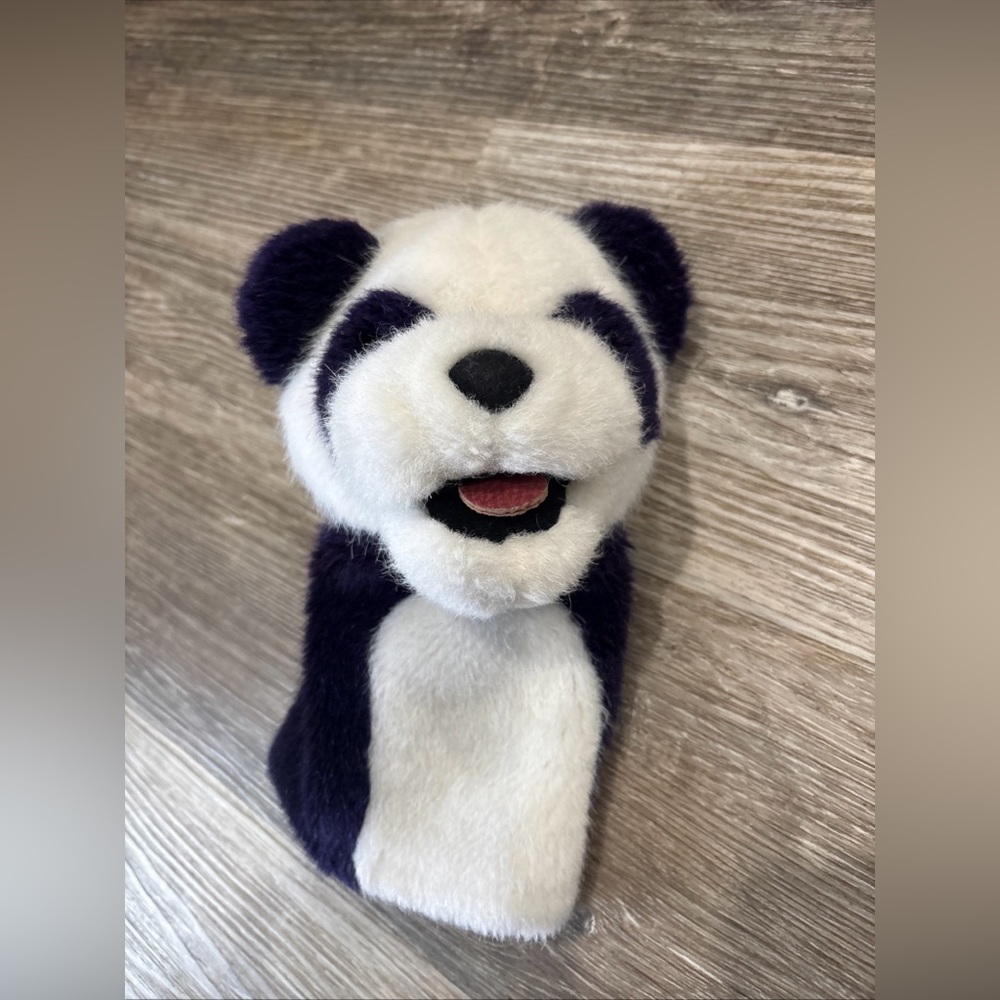 Dakin PANDA BEAR Hand Puppet Vintage 1993 Plush Toy-Imaginative, Golf Club Cover
